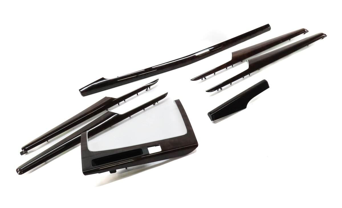 Thumbnail 11: 2020 AUDI Q5 (FY 80A) DASH DOOR CONSOLE WOOD GRAIN TRIM PANEL SET (BURR WALNUT)