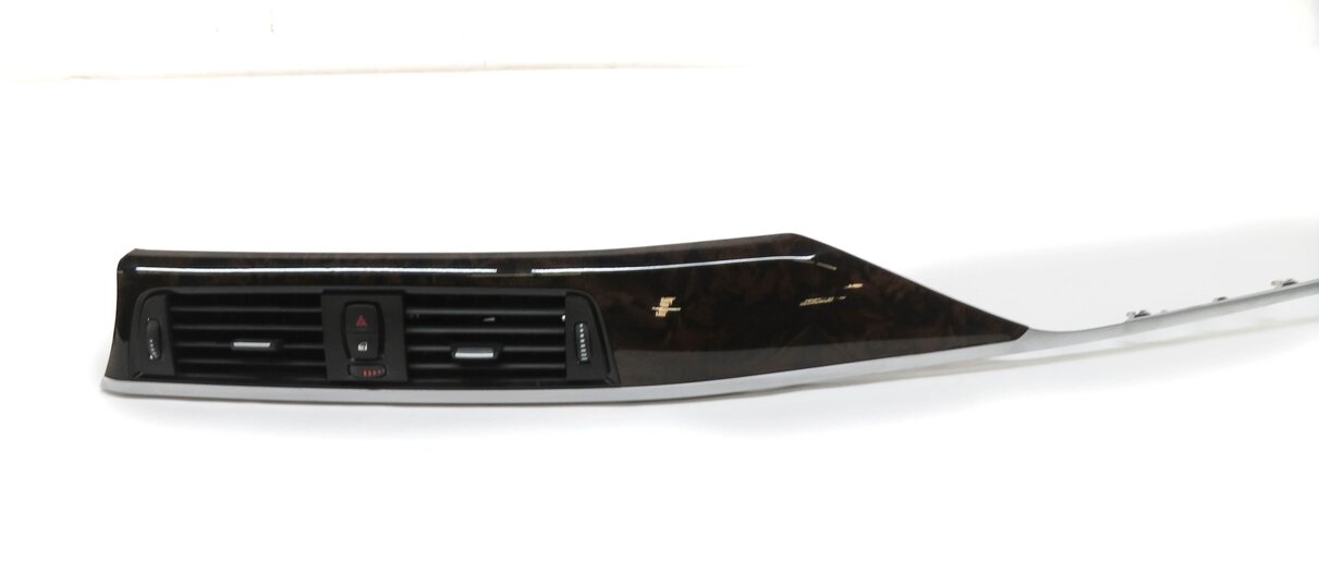 Thumbnail 5: 2014 BMW 328i (F30) DASH DOOR CONSOLE WOOD GRAIN TRIM PANEL SET (BURR WALNUT)