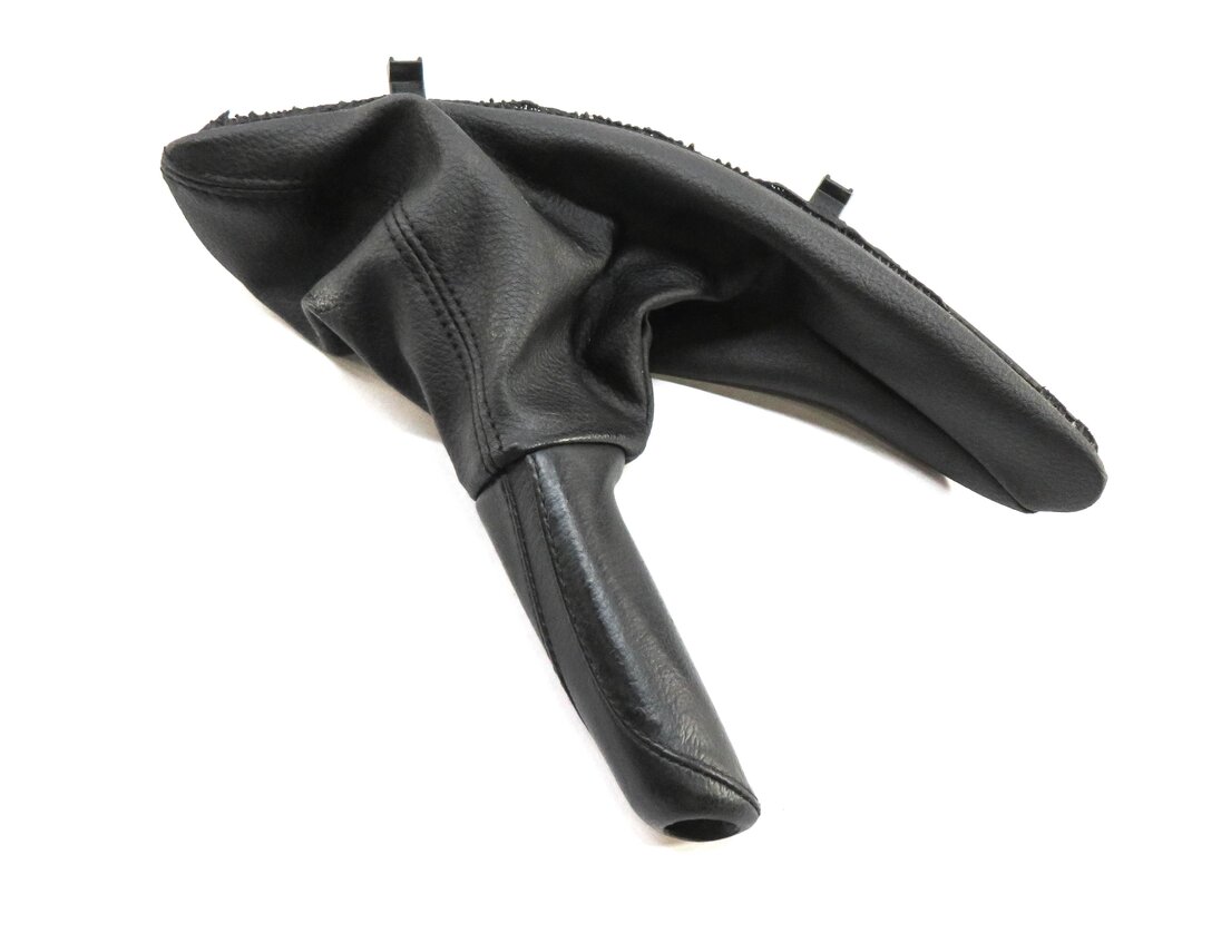Thumbnail 1: 2014 BMW 328i (F30) EMERGENCY PARKING BRAKE HANDLE COVER BOOT (BLACK LEATHER)