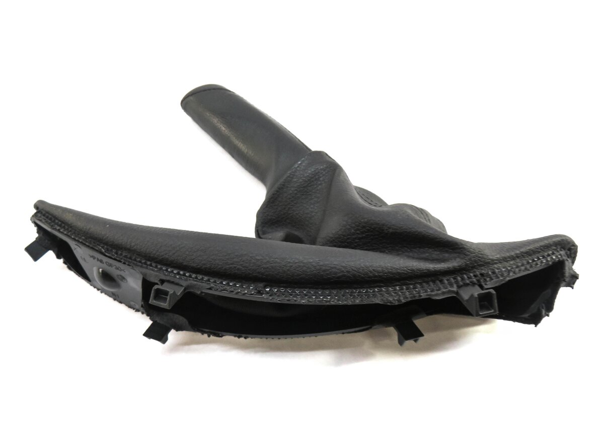 Thumbnail 3: 2014 BMW 328i (F30) EMERGENCY PARKING BRAKE HANDLE COVER BOOT (BLACK LEATHER)