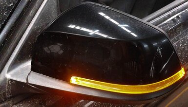 Thumbnail 2: 13-19 BMW 3-SERIES (F30 F31) LEFT P-FOLD HEAT AUTODIM DOOR MIRROR (BLACK 2 668)