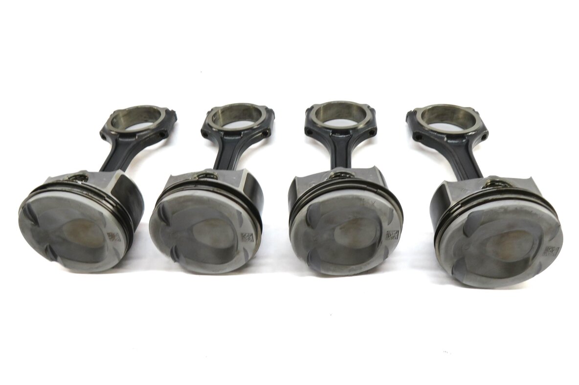 Thumbnail 3: 12-15 MERCEDES C250 SLK250 (W204 R172) 1.8L M271 TURBO ENGINE PISTON w/ ROD SET