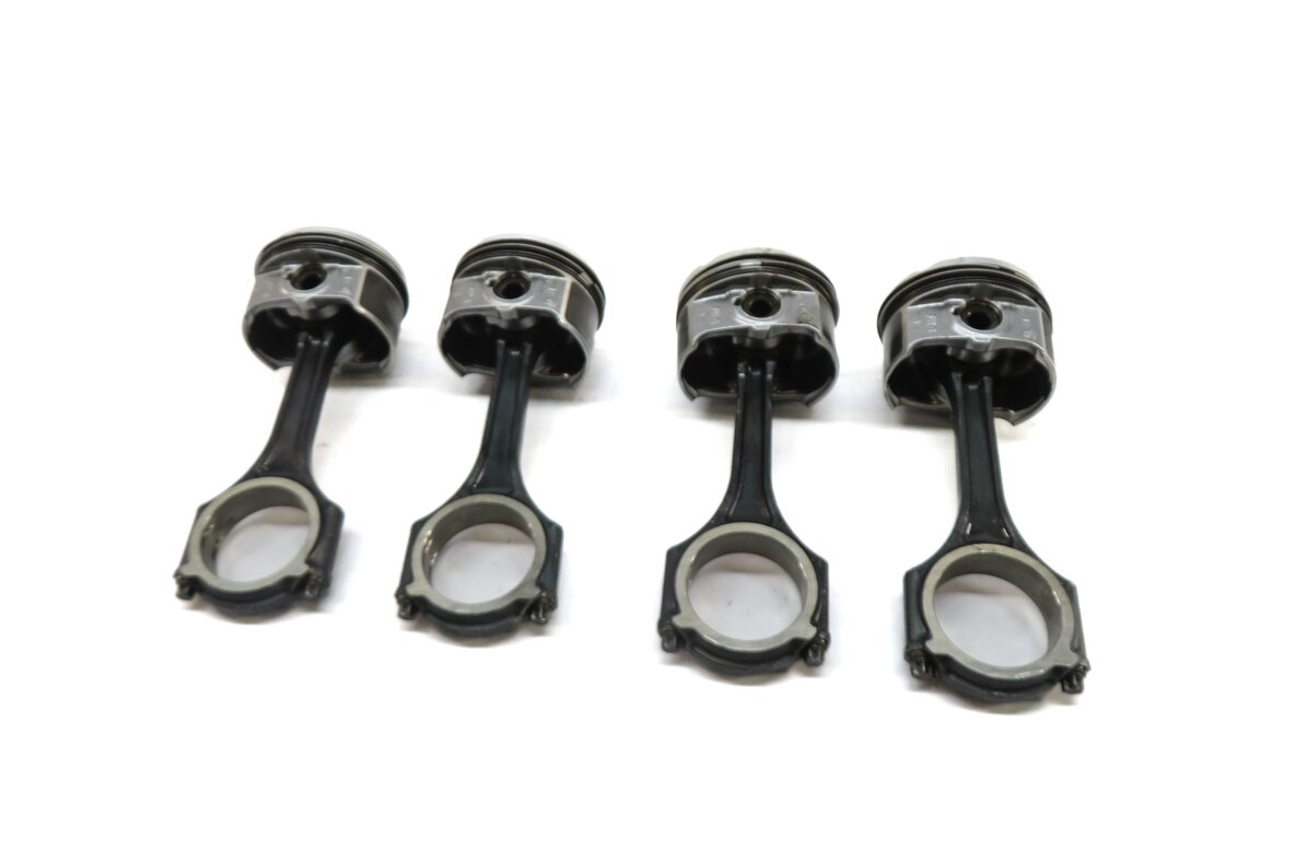 Thumbnail 4: 12-15 MERCEDES C250 SLK250 (W204 R172) 1.8L M271 TURBO ENGINE PISTON w/ ROD SET