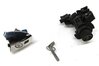 Thumbnail 2: 13 MERCEDES C250 W204 FRONT LEFT DRIVER DOOR & TRUNK LOCK CYLINDERS & KEY WHITE