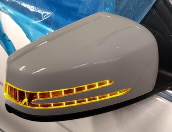 Thumbnail 2: 12-14 MERCEDES C-CLASS (W204) RIGHT HEATED AUTODIM MEMORY DOOR MIRROR (WHITE)