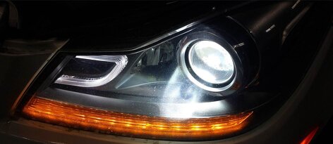 Thumbnail 2: 12-15 MERCEDES C250 C300 C350 C63 (C204 W204) LEFT DRIVER XENON HEADLIGHT LAMP