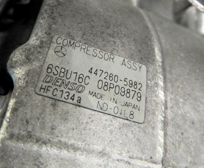 Thumbnail 5: 12-15 MERCEDES C250 SLK250 (W204 R172) 1.8L TURBO ENGINE AIR A/C COMPRESSOR PUMP