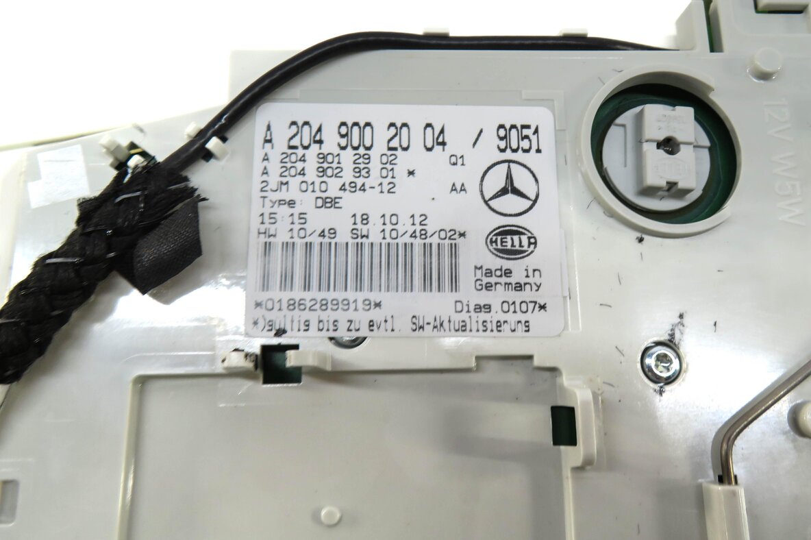Thumbnail 6: 2013 MERCEDES C250 (W204) FRONT DOMELIGHT MAP READING DOME LIGHT LAMP (BLACK)