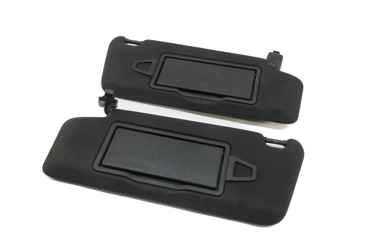 08-14 MERCEDES C230 C250 C300 C350 C63 FRONT LEFT & RIGHT SUNVISOR SET (BLACK)
