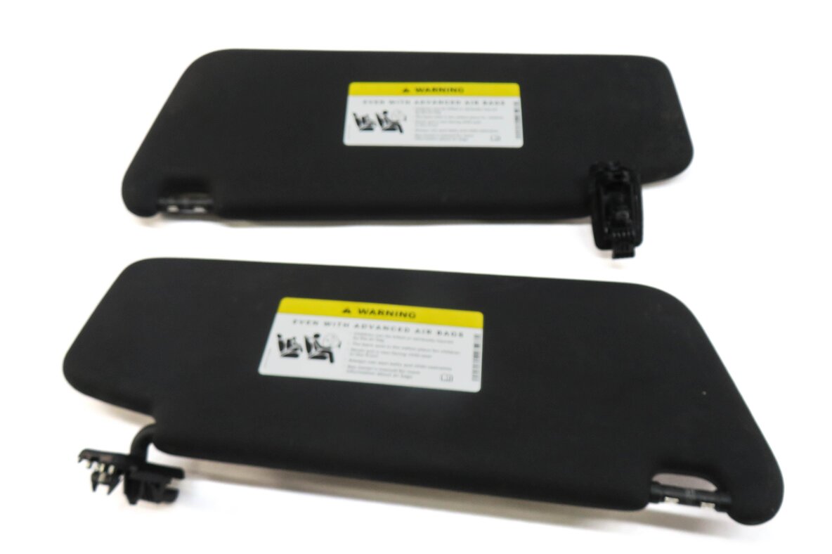Thumbnail 7: 08-14 MERCEDES C230 C250 C300 C350 C63 FRONT LEFT & RIGHT SUNVISOR SET (BLACK)