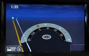 Thumbnail 1: 12-16 MERCEDES C GL ML SLK (W204 W166 W172 X166) GPS NAVIGATION DISPLAY SCREEN