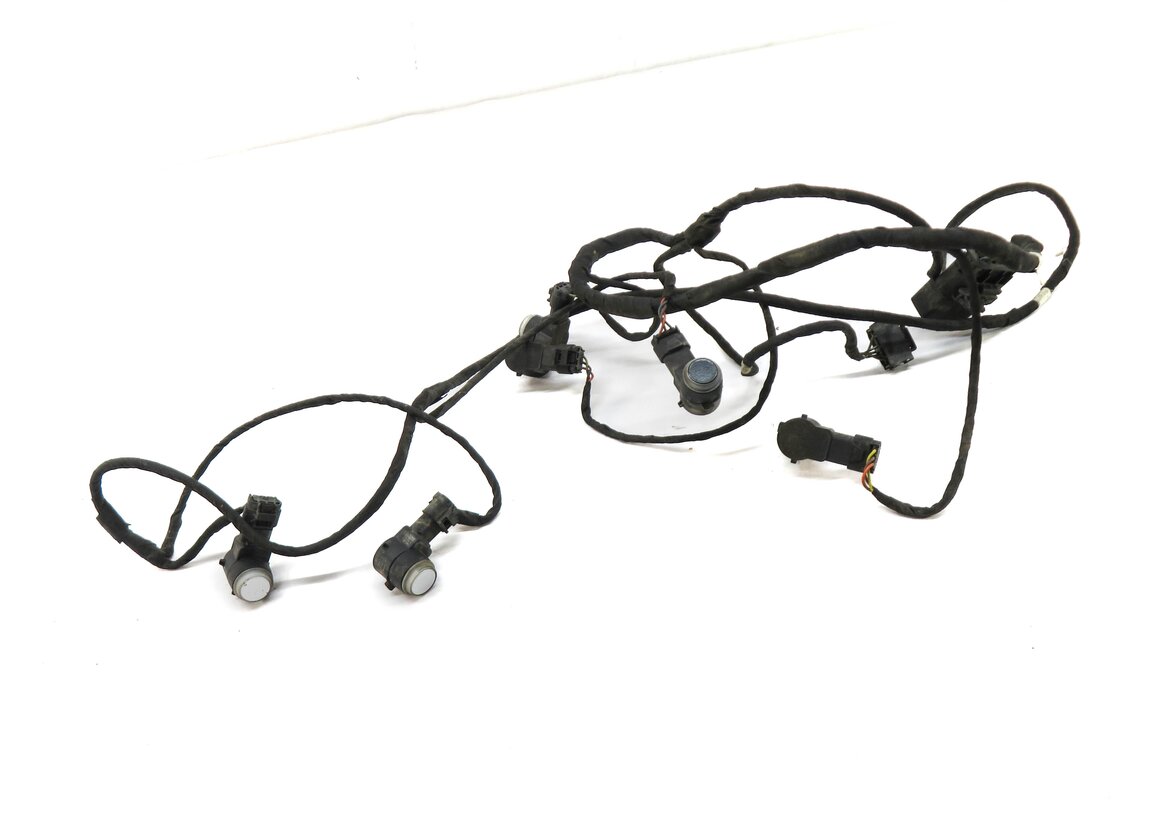2013 MERCEDES GL450 (X166) FRONT PDC PARK DISTANCE SENSOR SET w/ HARNESS SILVER