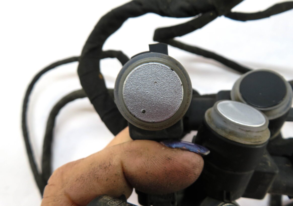 Thumbnail 4: 2013 MERCEDES GL450 (X166) FRONT PDC PARK DISTANCE SENSOR SET w/ HARNESS SILVER