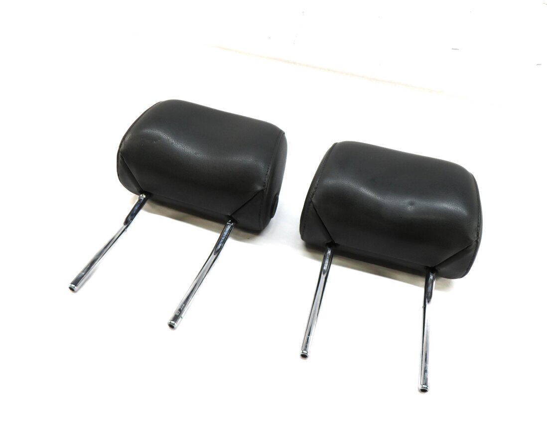 08-13 AUDI A3 A6 Q7 S6 (8P C6 4L) FRONT LEFT & RIGHT SEAT HEADREST SET (BLACK)
