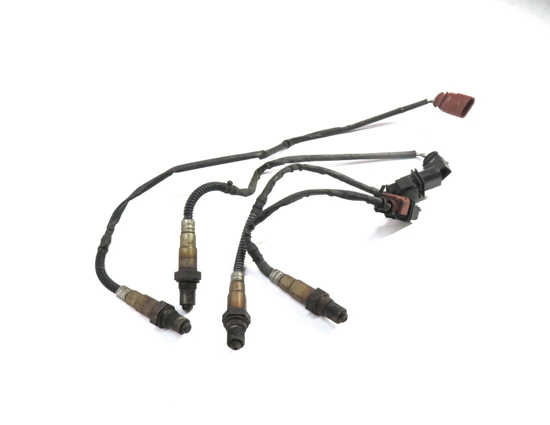 10 AUDI Q7 (4L) 3.6L (BHK VR6) V6 ENGINE OXYGEN O2 SENSOR PRE POST CAT SET OF 4