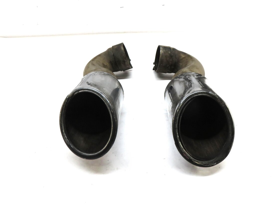 Thumbnail 2: 10 AUDI Q7 (4L) 3.6L (BHK VR6) V6 REAR LEFT RIGHT EXHAUST MUFFLER TIP SET 2