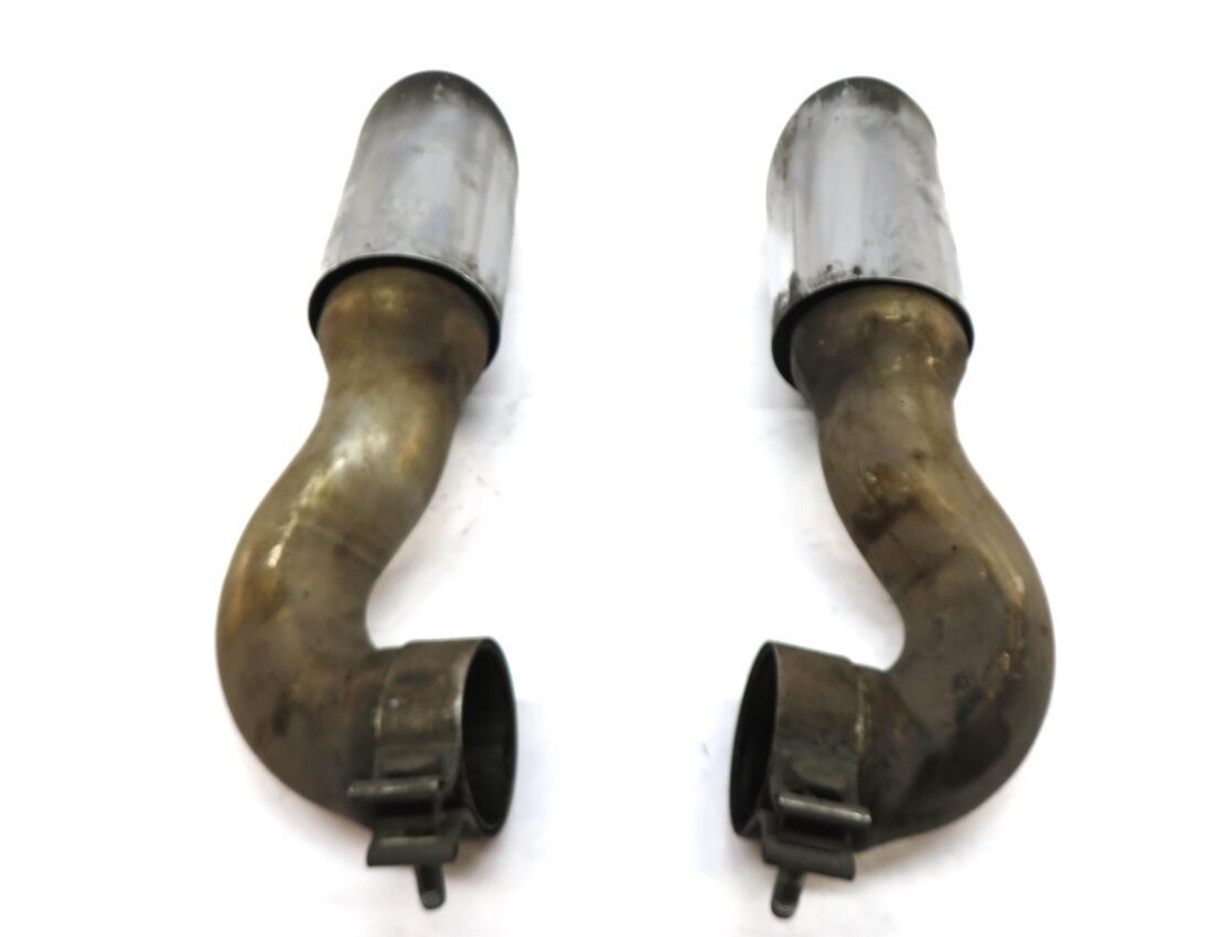 Thumbnail 4: 10 AUDI Q7 (4L) 3.6L (BHK VR6) V6 REAR LEFT RIGHT EXHAUST MUFFLER TIP SET 2