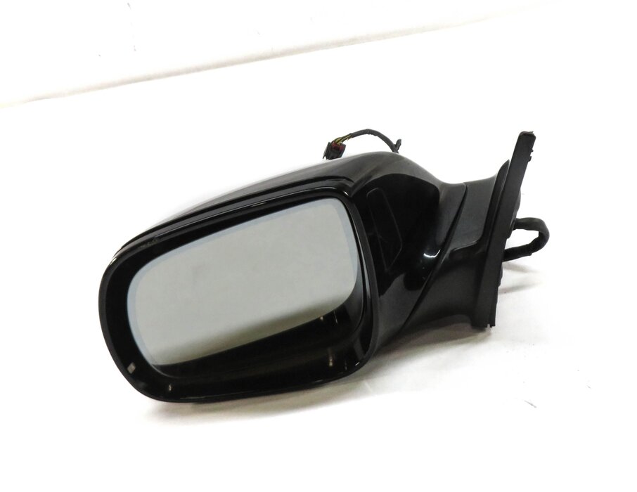 10-12 AUDI Q7 4L LEFT P-FOLD AUTODIM MEMORY DOOR MIRROR (ORCA BLACK METALLIC 2T)