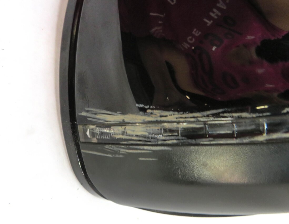 Thumbnail 8: 10-12 AUDI Q7 4L RIGHT P-FOLD AUTODIM MEMORY DOOR MIRROR (ORCA BLACK METALLIC)