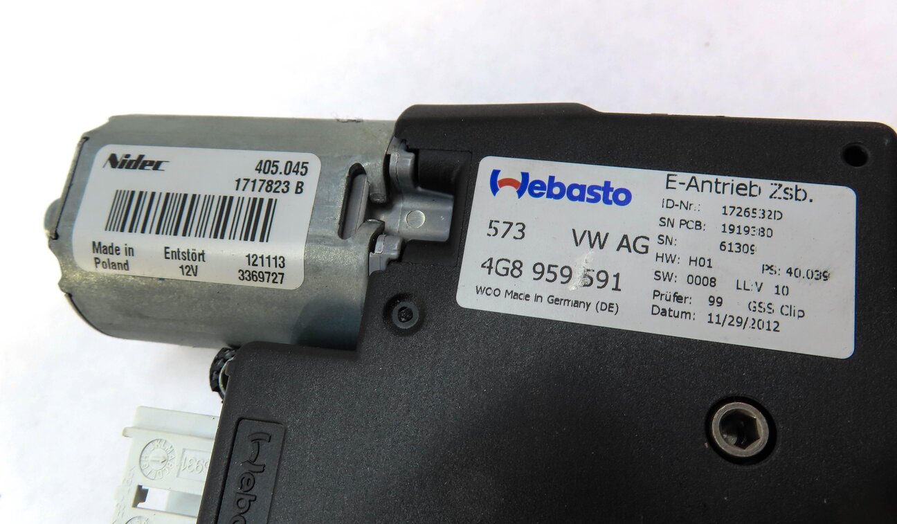 Thumbnail 4: 2012-2018 AUDI A6 A7 S6 S7 (C7 4G8) SUNROOF SUN ROOF WINDOW MOTOR