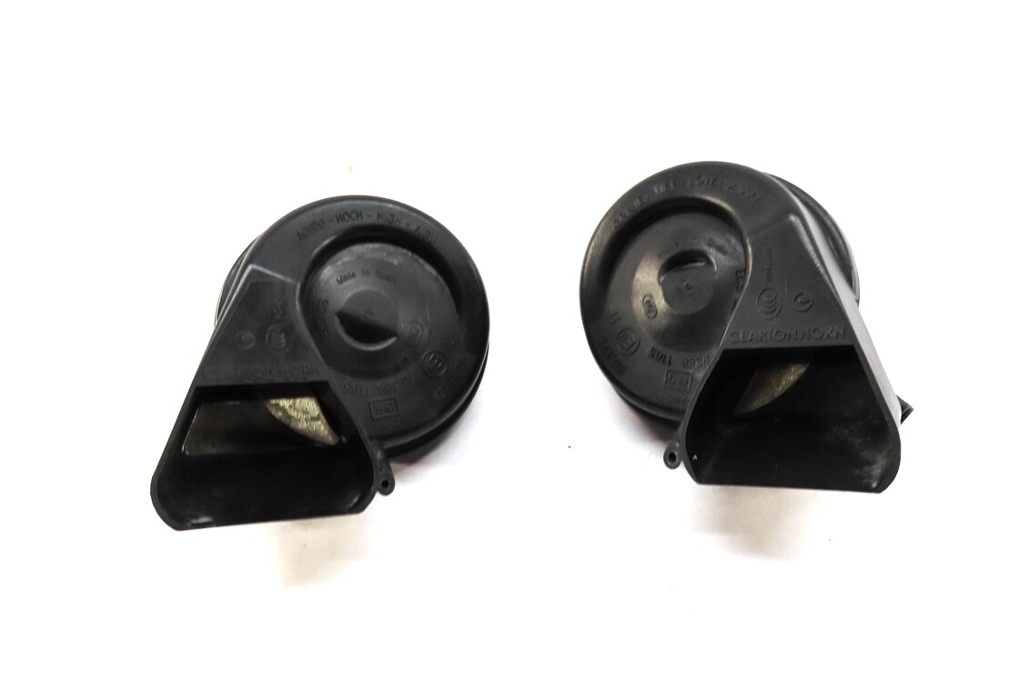 Thumbnail 2: 2012-2020 AUDI A6 S6 A7 S7 RS7 A8 S8 (C7 D4) HIGH & LOW TONE SAFETY HORN SET-2