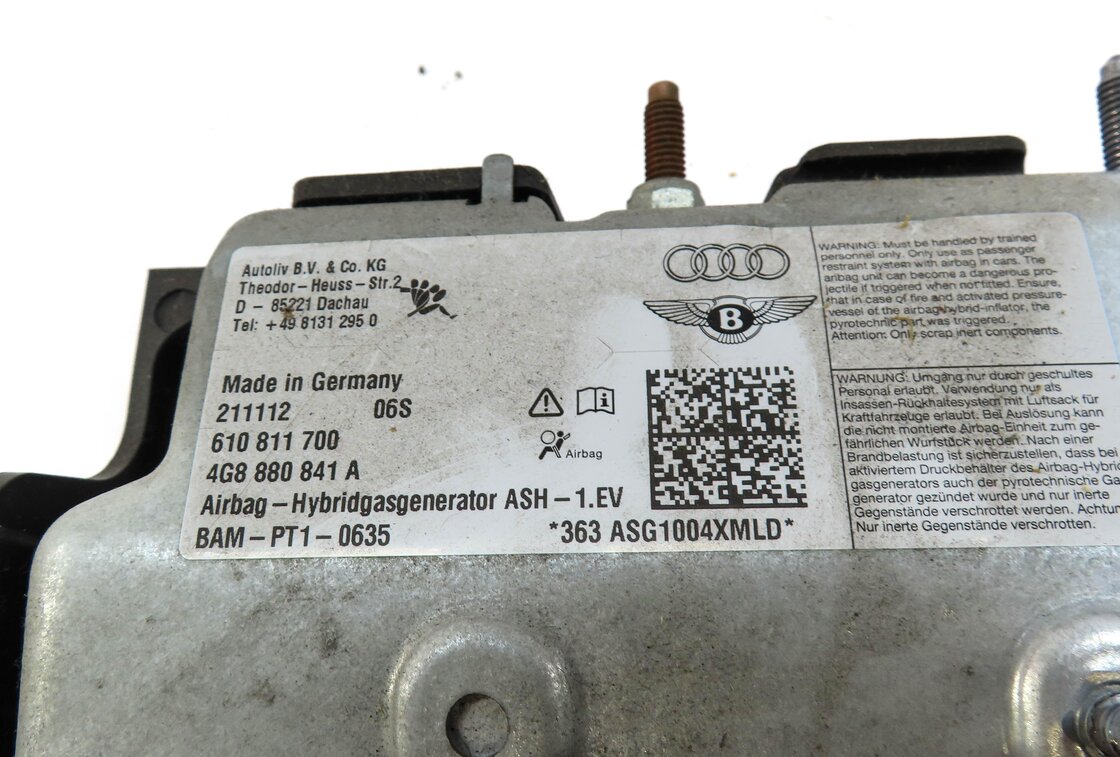 Thumbnail 5: 12-17 AUDI A6 S6 A7 S7 RS7 (C7 4G8) LEFT DRIVER KNEE AIRBAG SRS AIR BAG (BLACK)