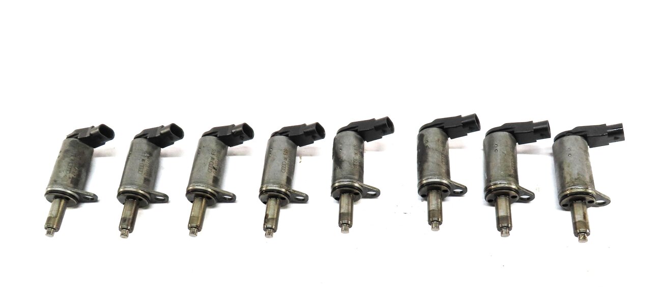 Thumbnail 3: 2013 AUDI A6 (C7) 2.0L CAEB TURBO ENGINE CAMSHAFT VALVE SOLENOID SET-8