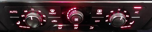 Thumbnail 2: 2013 AUDI A6 (C7) FRONT HEATER A/C TEMPERATURE CLIMATE CONTROL PANEL