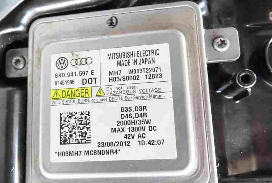Thumbnail 6: 12-15 AUDI A6 (C7) LEFT FRONT DRIVER XENON HID HEADLIGHT LIGHT LAMP (NON AFS)