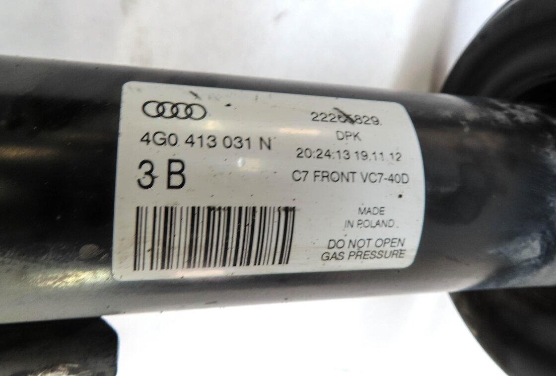 Thumbnail 7: 12-17 AUDI A6 A7 (C7 4G8) FRONT LEFT & RIGHT STANDARD SUSPENSION SHOCK STRUT SET