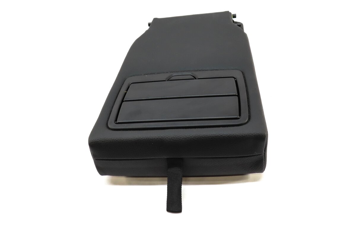 Thumbnail 2: 2016 BMW 328i (F30) REAR SEAT CENTER CONSOLE ARMREST CUP HOLDER (BLACK LEATHER)