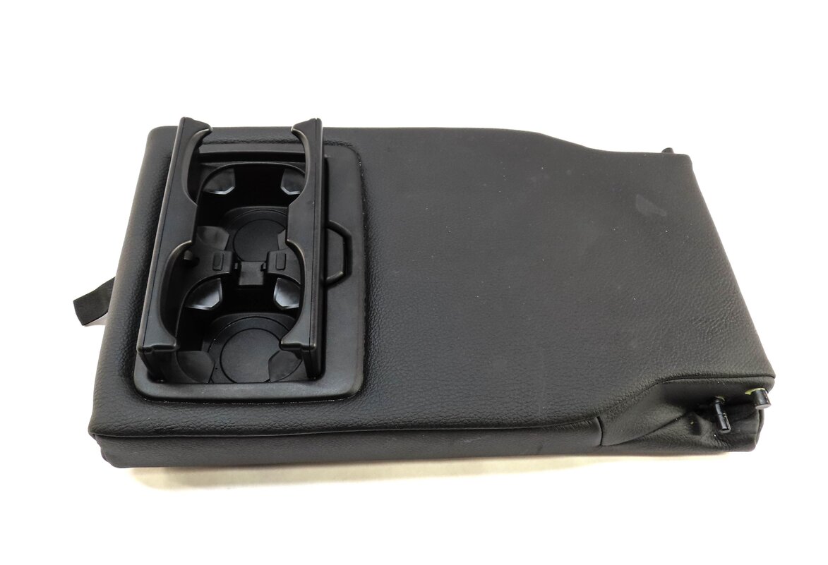 Thumbnail 5: 2016 BMW 328i (F30) REAR SEAT CENTER CONSOLE ARMREST CUP HOLDER (BLACK LEATHER)