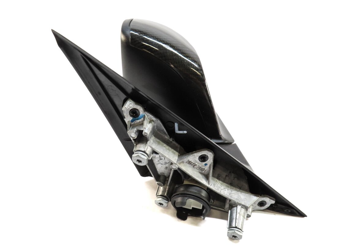 Thumbnail 4: 13-19 BMW 328i 330i 335i 340i (F30) LEFT PFOLD HEAT AUTODIM DOOR MIRROR (CARBON)