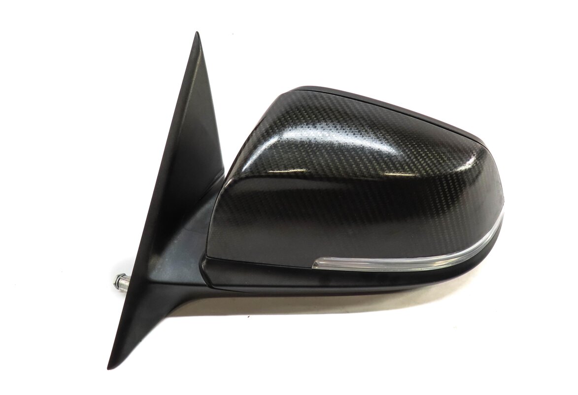 Thumbnail 5: 13-19 BMW 328i 330i 335i 340i (F30) LEFT PFOLD HEAT AUTODIM DOOR MIRROR (CARBON)