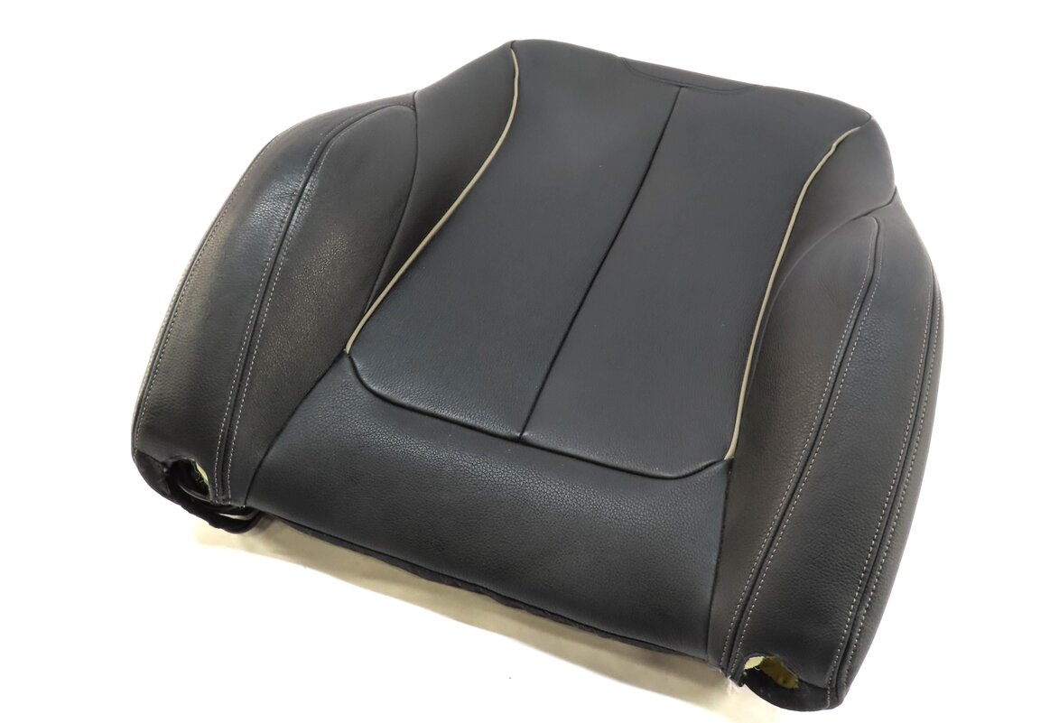 2016 BMW 328i (F30) RIGHT PASSENGER UPPER TOP SPORT SEAT CUSHION (BLACK LEATHER)