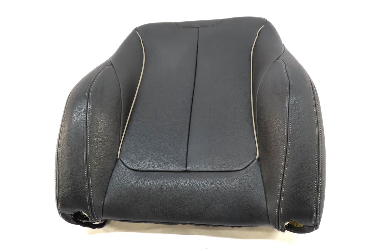 Thumbnail 2: 2016 BMW 328i (F30) RIGHT PASSENGER UPPER TOP SPORT SEAT CUSHION (BLACK LEATHER)