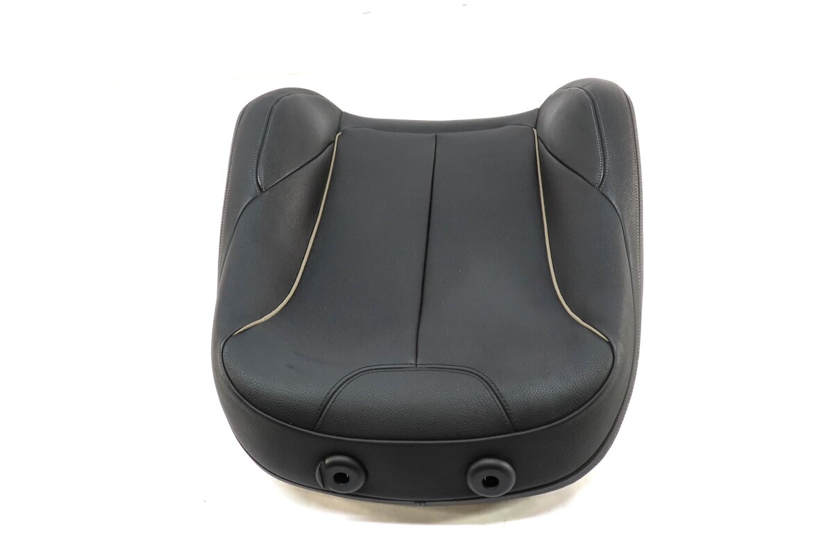 Thumbnail 3: 2016 BMW 328i (F30) RIGHT PASSENGER UPPER TOP SPORT SEAT CUSHION (BLACK LEATHER)