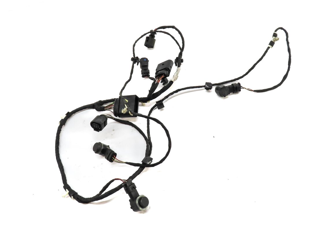 2008 AUDI Q7 (4L) REAR PDC PARK DISTANCE SENSOR SET w/ HARNESS (QUARTZ GRAY Q4)