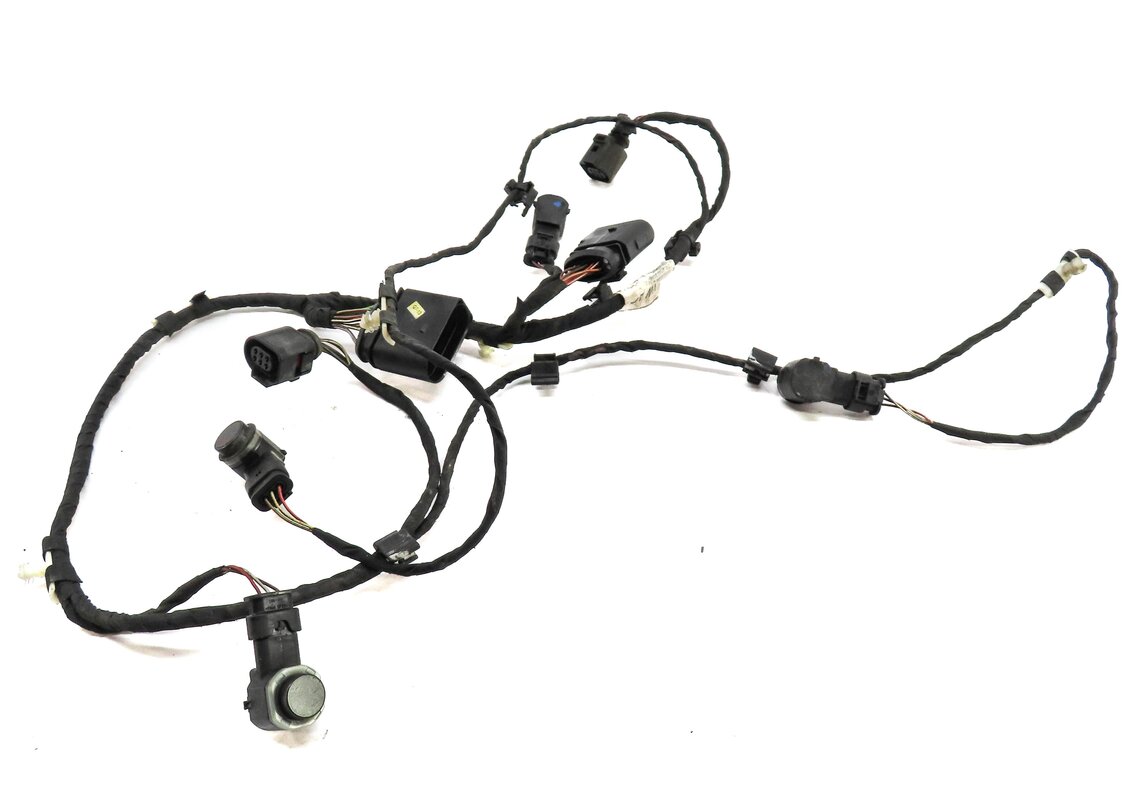Thumbnail 2: 2008 AUDI Q7 (4L) REAR PDC PARK DISTANCE SENSOR SET w/ HARNESS (QUARTZ GRAY Q4)