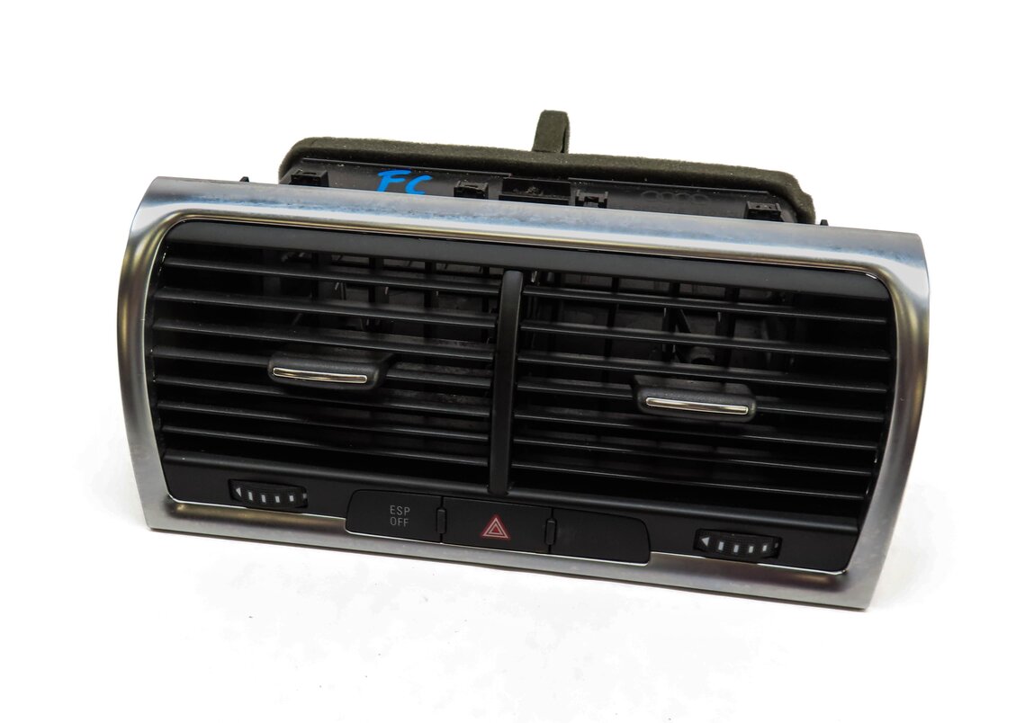 2008 AUDI Q7 (4L) FRONT CENTER DASH HEATER A/C AIR VENT w/ HAZARD & ESP SWITCH