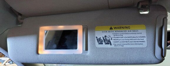 Thumbnail 2: 2007-2015 AUDI Q7 (4L) FRONT LEFT & RIGHT SUN VISOR SUNVISOR SHADE SET (GRAY)