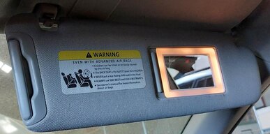 Thumbnail 3: 2007-2015 AUDI Q7 (4L) FRONT LEFT & RIGHT SUN VISOR SUNVISOR SHADE SET (GRAY)