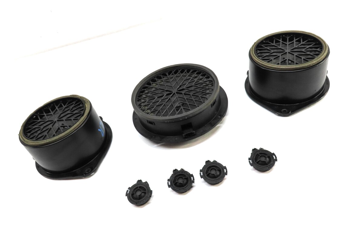 Thumbnail 3: 2008 AUDI Q7 (4L) RADIO STEREO AUDIO SUBWOOFER TWEETER SPEAKER SET-7
