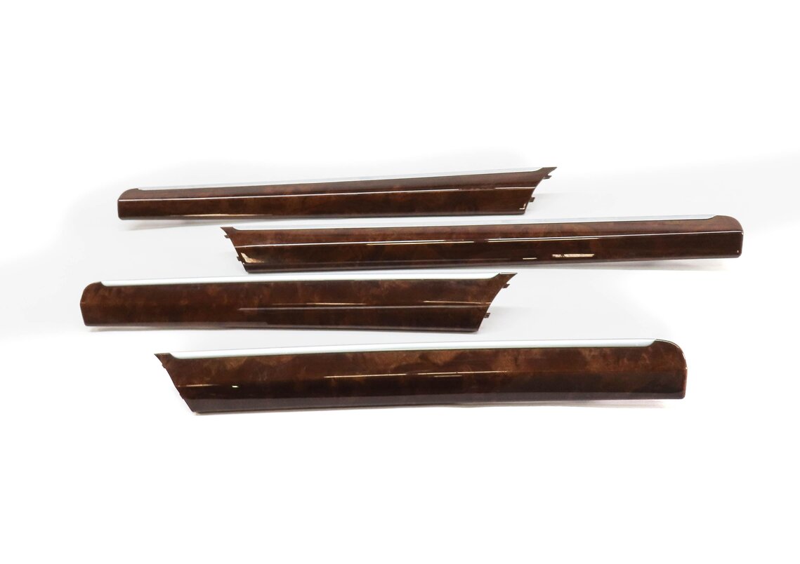 Thumbnail 2: 2008 AUDI Q7 (4L) FRONT & REAR DOOR INTERIOR TRIM SET (NATURAL WALNUT WOOD 5TS)