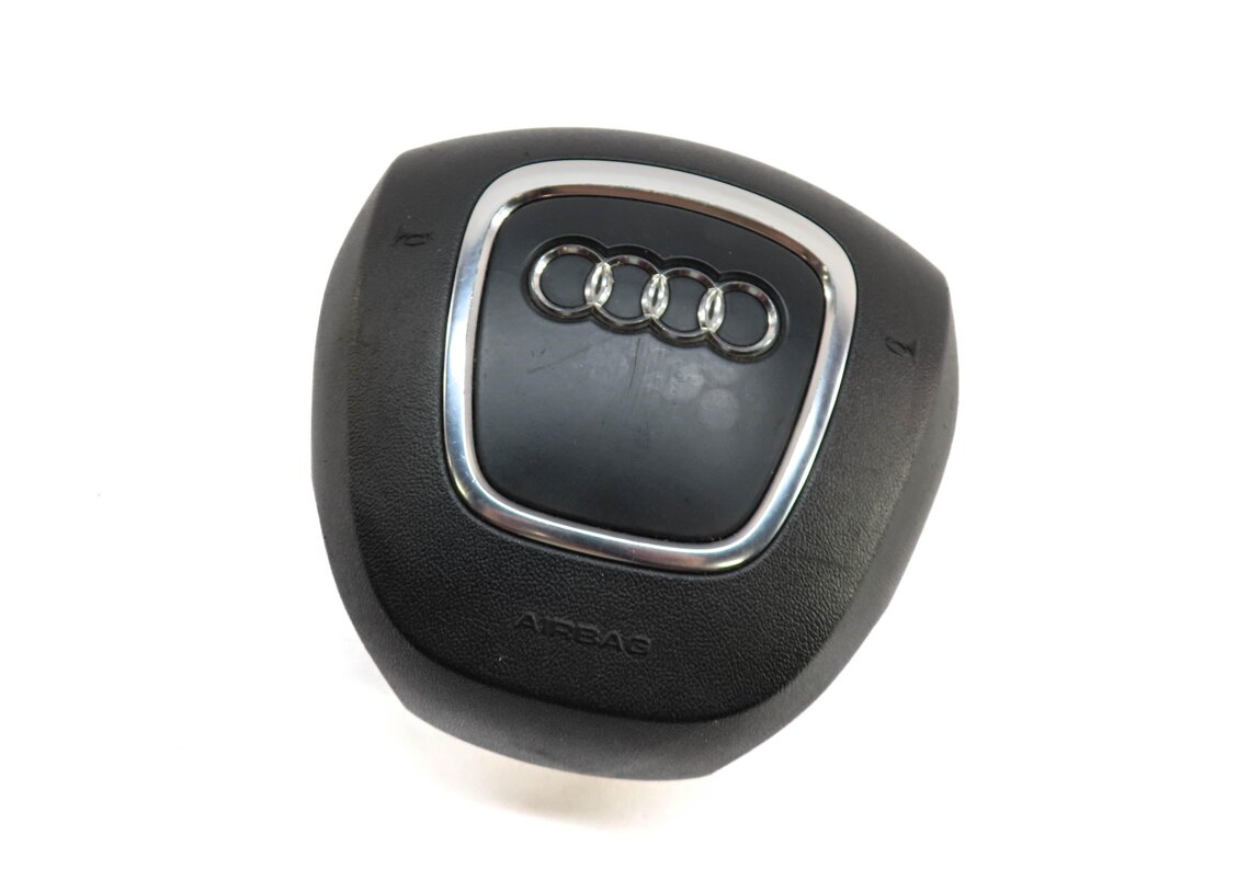 2007-2010 AUDI Q7 (4L) LEFT FRONT DRIVER STEERING WHEEL AIRBAG AIR BAG (BLACK)