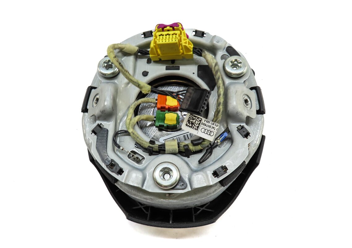 Thumbnail 4: 2007-2010 AUDI Q7 (4L) LEFT FRONT DRIVER STEERING WHEEL AIRBAG AIR BAG (BLACK)