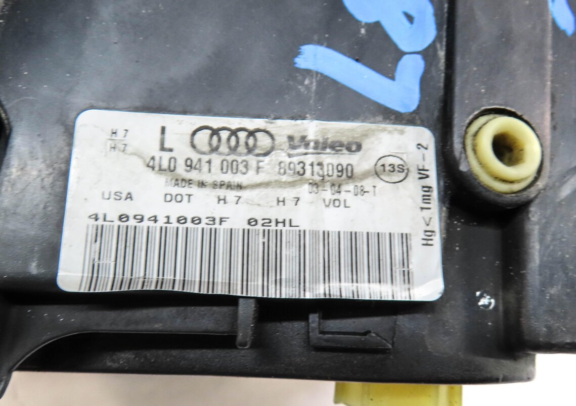 Thumbnail 5: 2007-2009 AUDI Q7 (4L) FRONT LEFT DRIVER SIDE HALOGEN HEADLIGHT LIGHT LAMP