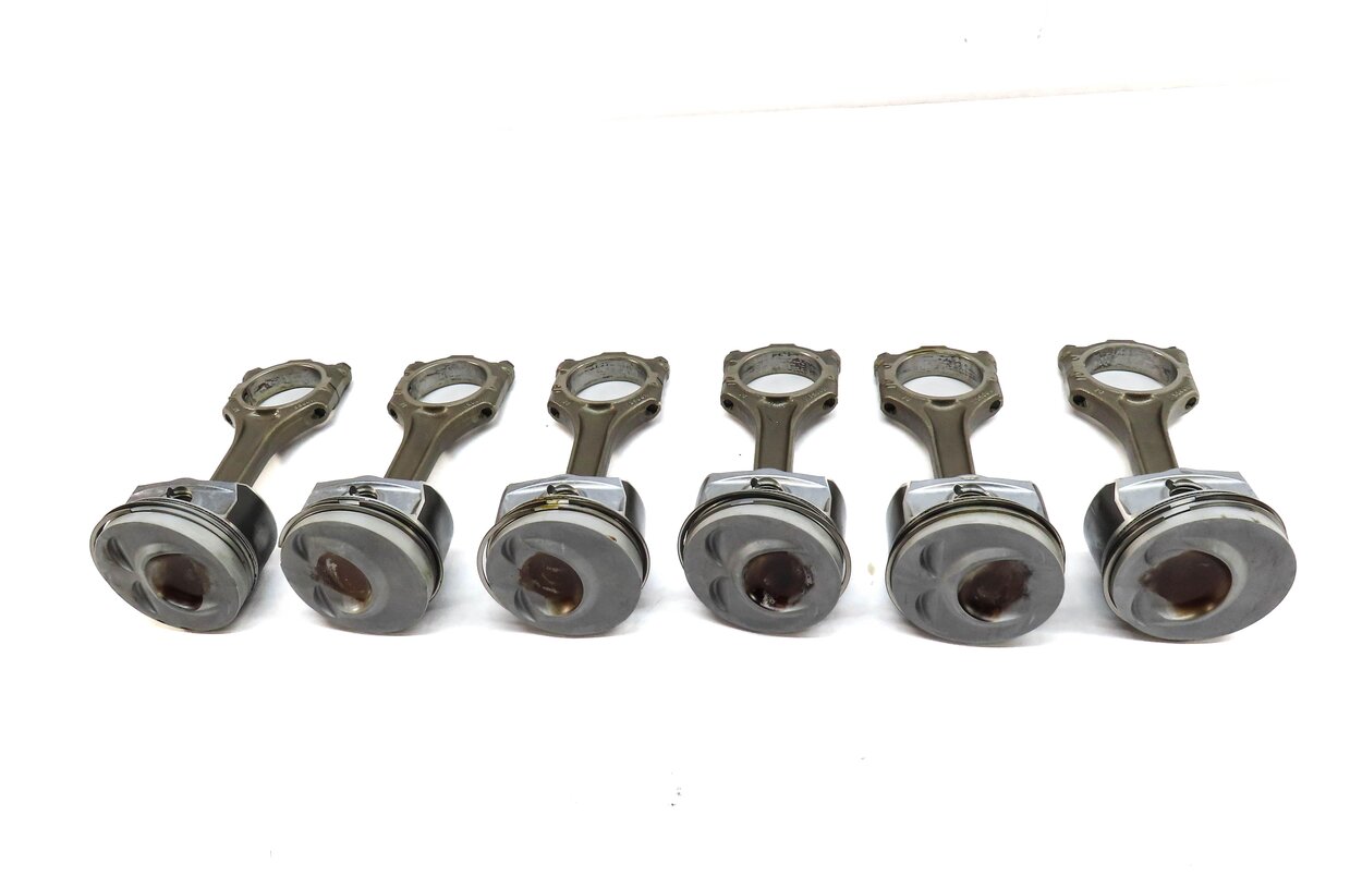 Thumbnail 3: 07-10 VW PASSAT TOUAREG / AUDI Q7 (4L) 3.6L BHK ENGINE PISTON w/ ROD SET