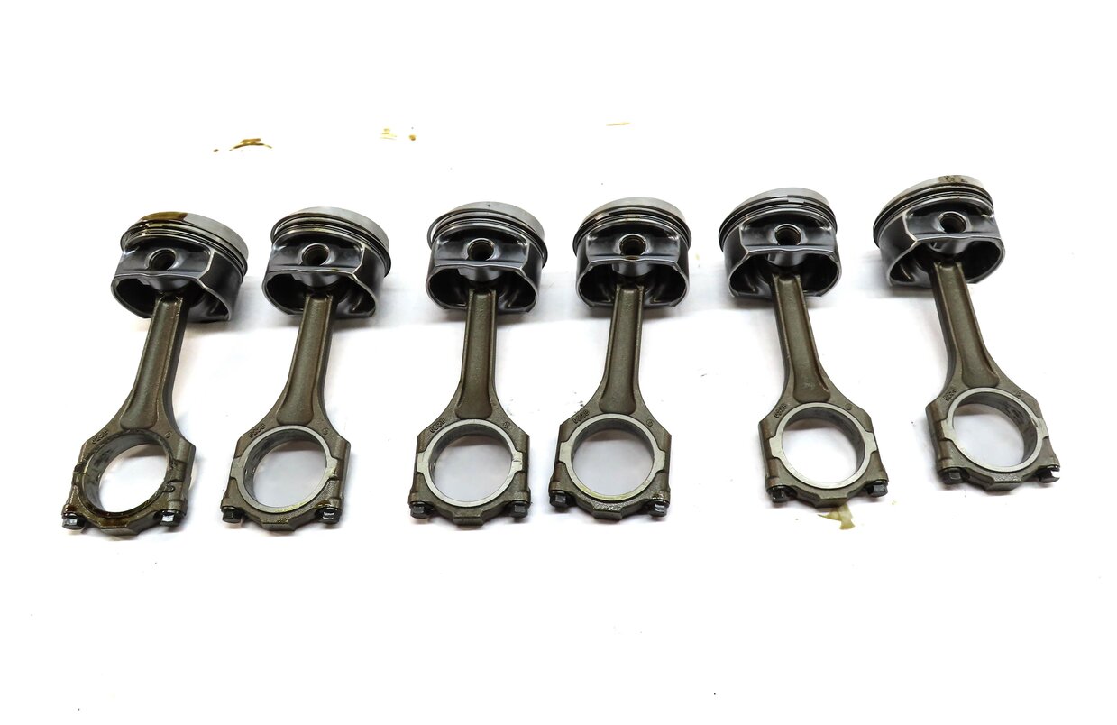Thumbnail 4: 07-10 VW PASSAT TOUAREG / AUDI Q7 (4L) 3.6L BHK ENGINE PISTON w/ ROD SET