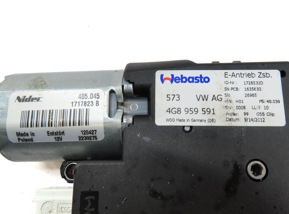 Thumbnail 4: 2012-2018 AUDI A6 A7 S6 S7 (C7 4G8) SUNROOF SUN ROOF WINDOW MOTOR